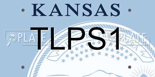 TLPS1 Kansas License Plate