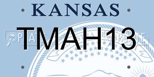 TMAH13 Kansas License Plate