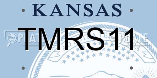 TMRS11 Kansas License Plate