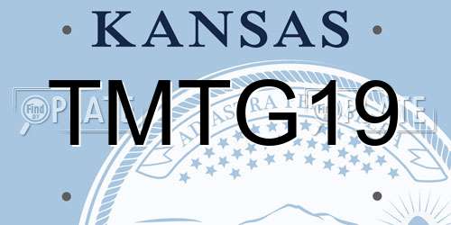 TMTG19 Kansas License Plate