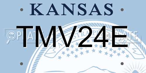 TMV24E Kansas License Plate