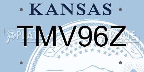 TMV96Z Kansas License Plate