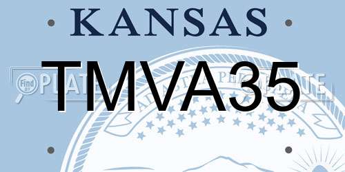 TMVA35 Kansas License Plate