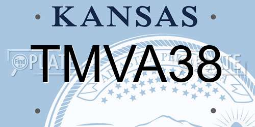 TMVA38 Kansas License Plate