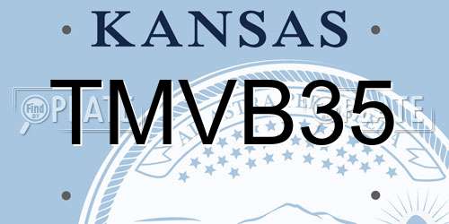 TMVB35 Kansas License Plate