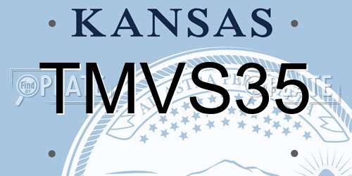TMVS35 Kansas License Plate