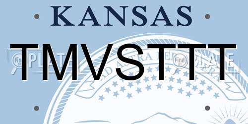 TMVSTTT Kansas License Plate