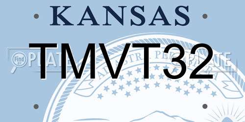 TMVT32 Kansas License Plate