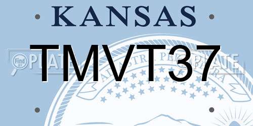 TMVT37 Kansas License Plate