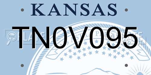 TN0V095 Kansas License Plate