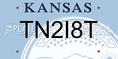 TN2I8T Kansas License Plate