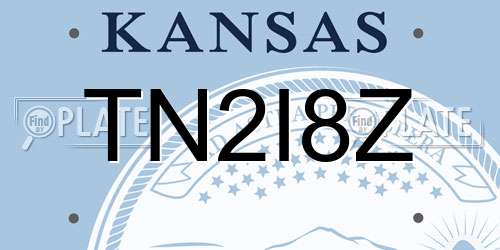 TN2I8Z Kansas License Plate