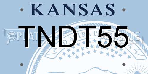 TNDT55 Kansas License Plate