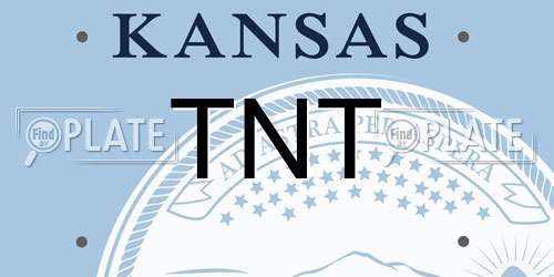 TNT Kansas License Plate