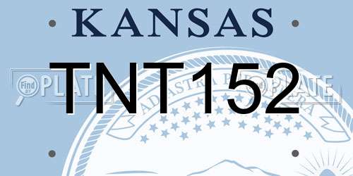 TNT152 Kansas License Plate