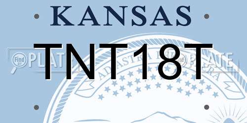 TNT18T Kansas License Plate