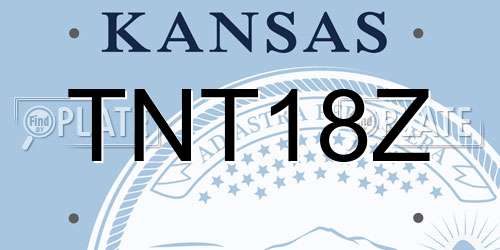 TNT18Z Kansas License Plate