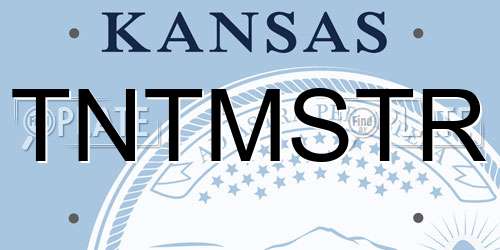 TNTMSTR Kansas License Plate