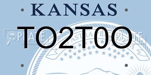 TO2T0O Kansas License Plate