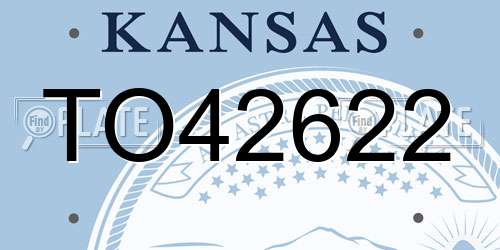 TO42622 Kansas License Plate