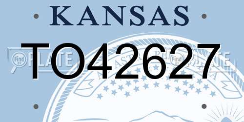 TO42627 Kansas License Plate