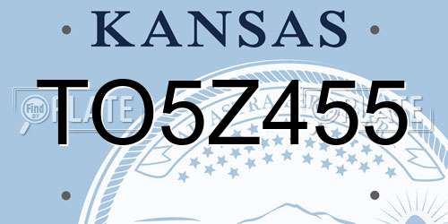 TO5Z455 Kansas License Plate