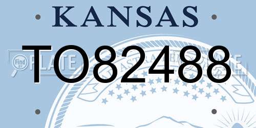 TO82488 Kansas License Plate