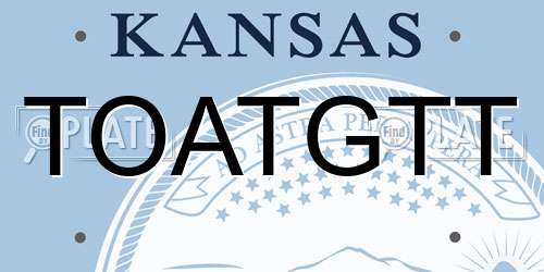 TOATGTT Kansas License Plate