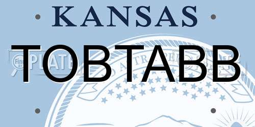TOBTABB Kansas License Plate