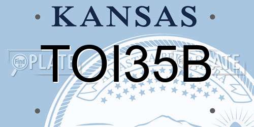TOI35B Kansas License Plate