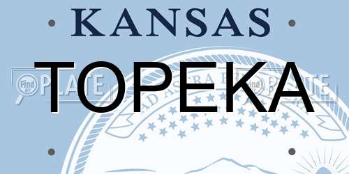 TOPEKA Kansas License Plate