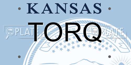 TORQ Kansas License Plate