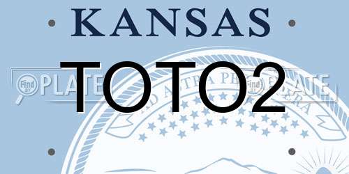 TOTO2 Kansas License Plate