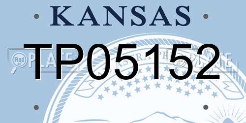 TP05152 Kansas License Plate