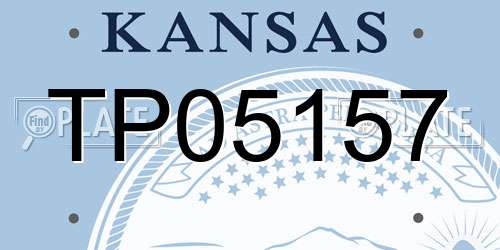 TP05157 Kansas License Plate
