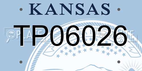 TP06026 Kansas License Plate