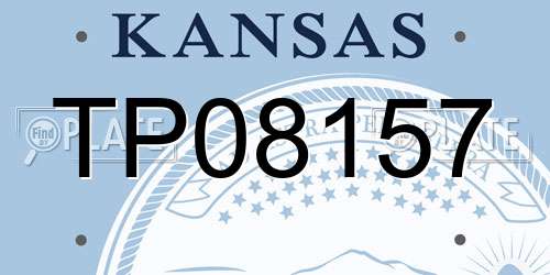 TP08157 Kansas License Plate