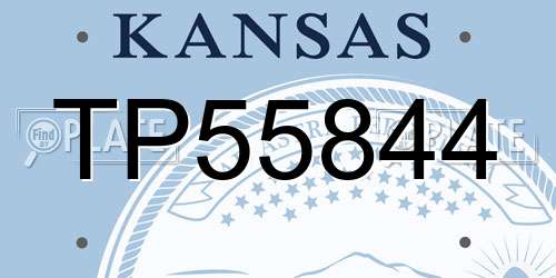 TP55844 Kansas License Plate