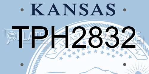 TPH2832 Kansas License Plate
