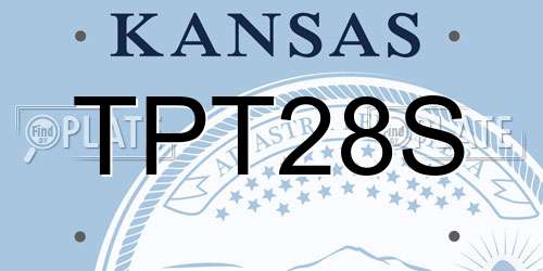 TPT28S Kansas License Plate