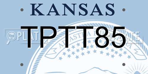 TPTT85 Kansas License Plate