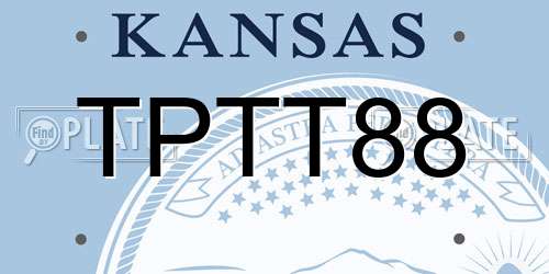 TPTT88 Kansas License Plate