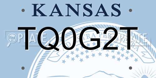 TQ0G2T Kansas License Plate