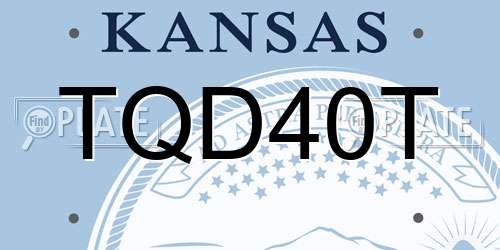 TQD40T Kansas License Plate