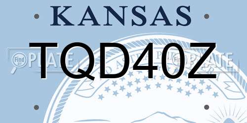 TQD40Z Kansas License Plate