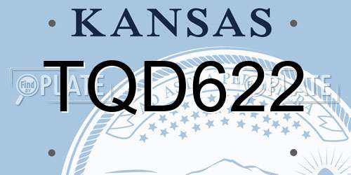 TQD622 Kansas License Plate