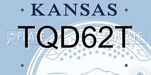 TQD62T Kansas License Plate
