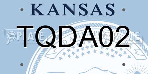 TQDA02 Kansas License Plate