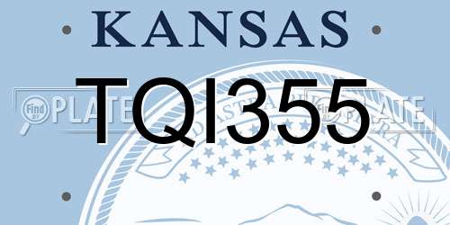 TQI355 Kansas License Plate