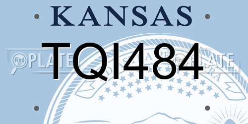 TQI484 Kansas License Plate